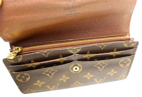 lv long wallet women's